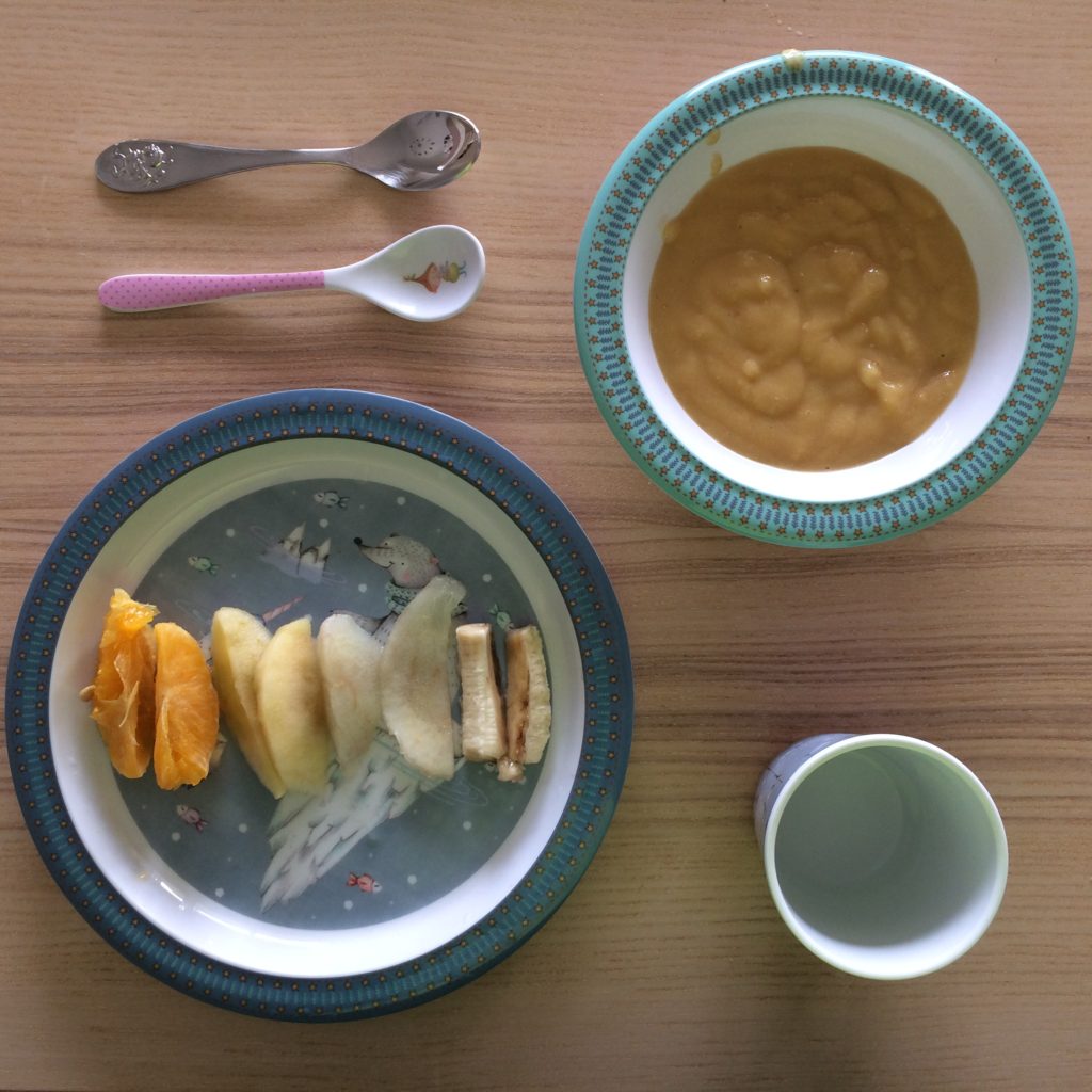 Baby Led Weaning mixto frutas y puré